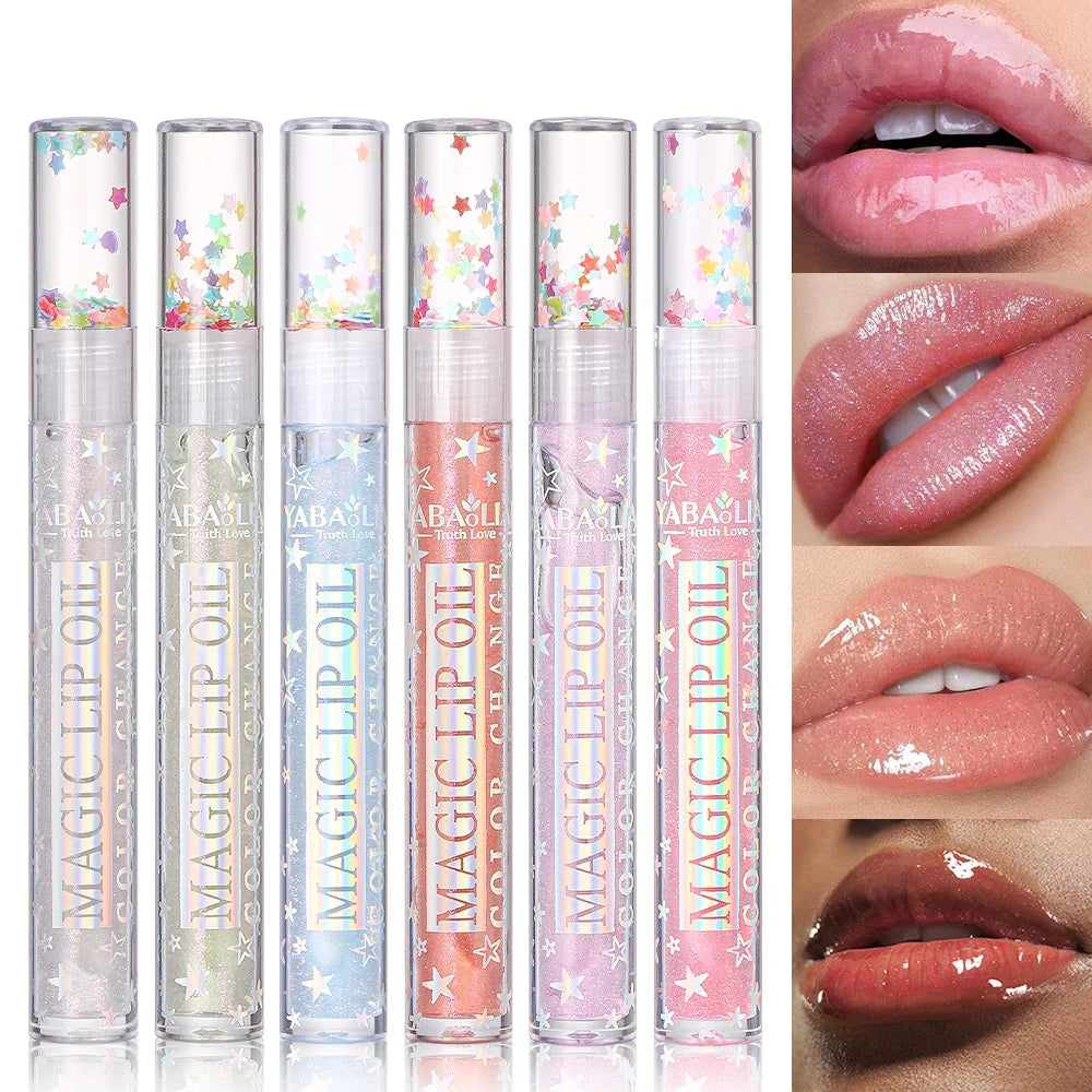 Lip Gloss Set Plumping Transparent Gloss Lip Oil Makeup Moisturizing Glitter Clear Mirror Lipstick Primer Cosmetic HIP