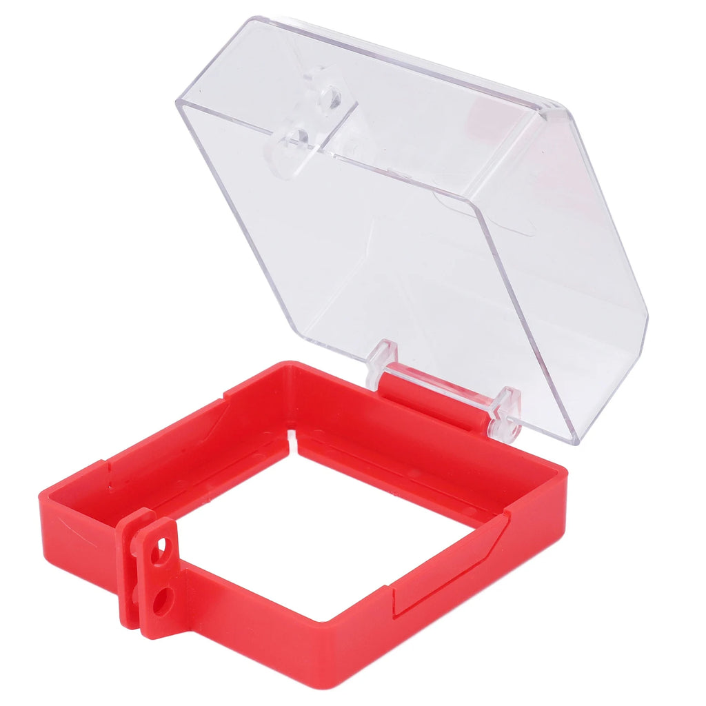 Push Button Lockout Cover Emergency Stop Button Cover Multipurpose Resistance Transparent PC Case for Workshop Factory HIP