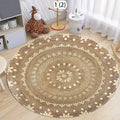 Mandala Round Boho Area Rug – Non-Slip Floor Mat | HIP Round Area Rug HIP 2 40X40