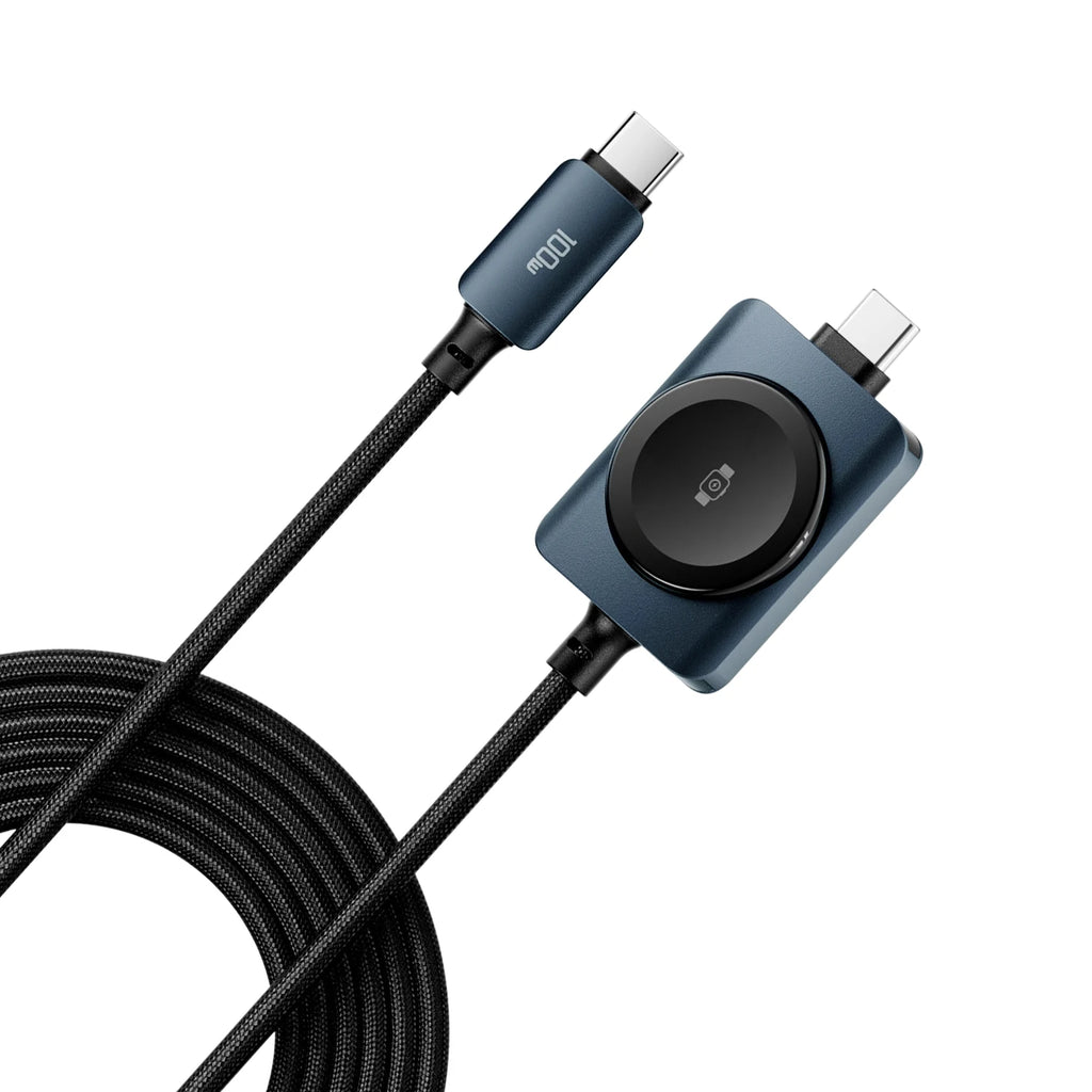2-in-1 Fast Charger Cable & Magnetic Watch Charger Type-C Charging Cable HIP