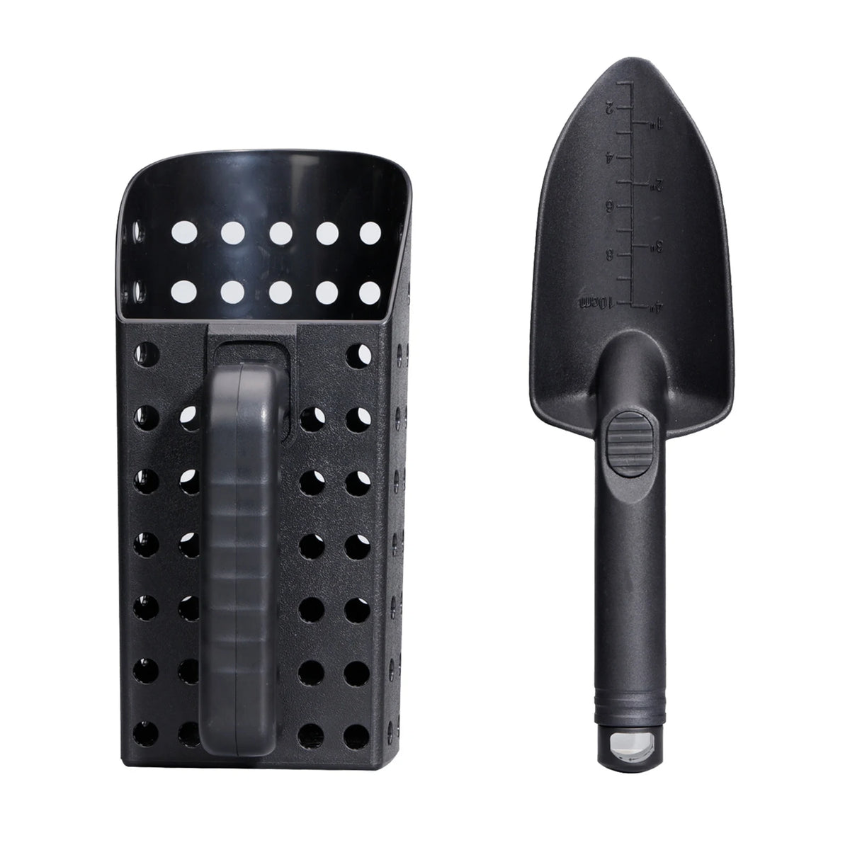 Metal Detecting Sand Scoop Set Portable Ergonomically Sturdy ABS Plastic Sand Scoop and Trowel for Treasure HIP