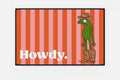 Howdy Cowboy Frog Funny Welcome Doormat – Anti-Slip Novelty Doormat HIP 1 50x80cm-Felt