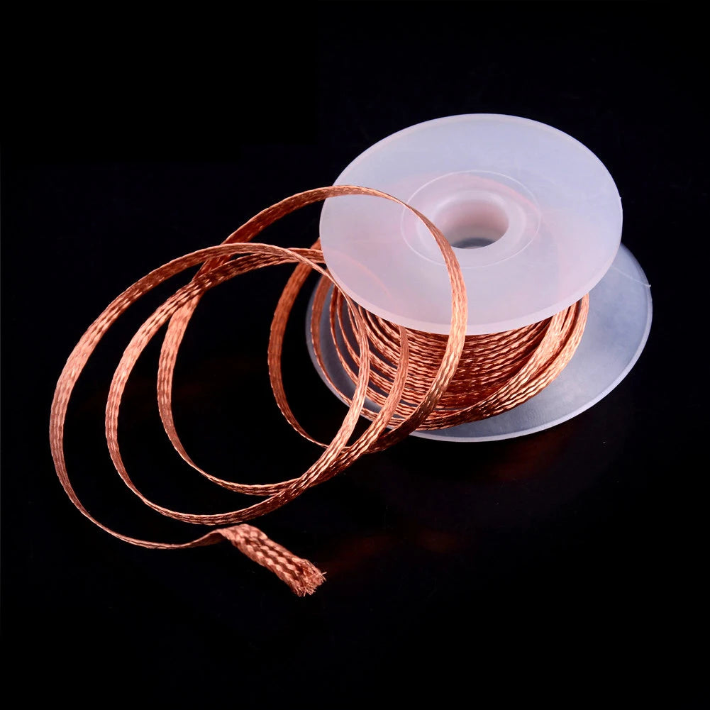 Welding Wire Desoldering Mesh Braid Tape Copper Welding Point Solder Remover Soldering Repair for Electronic PCB Circuit Board HIP