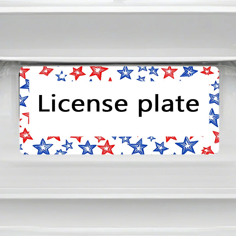 Heavy-Duty Metal Flag License Plate Frame – Universal Fit License Plate Frame HIP