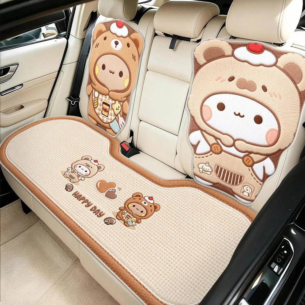 Panda Bubu & Dudu Car Seat Cushion – Cartoon Style Car Seat Cushion HIP