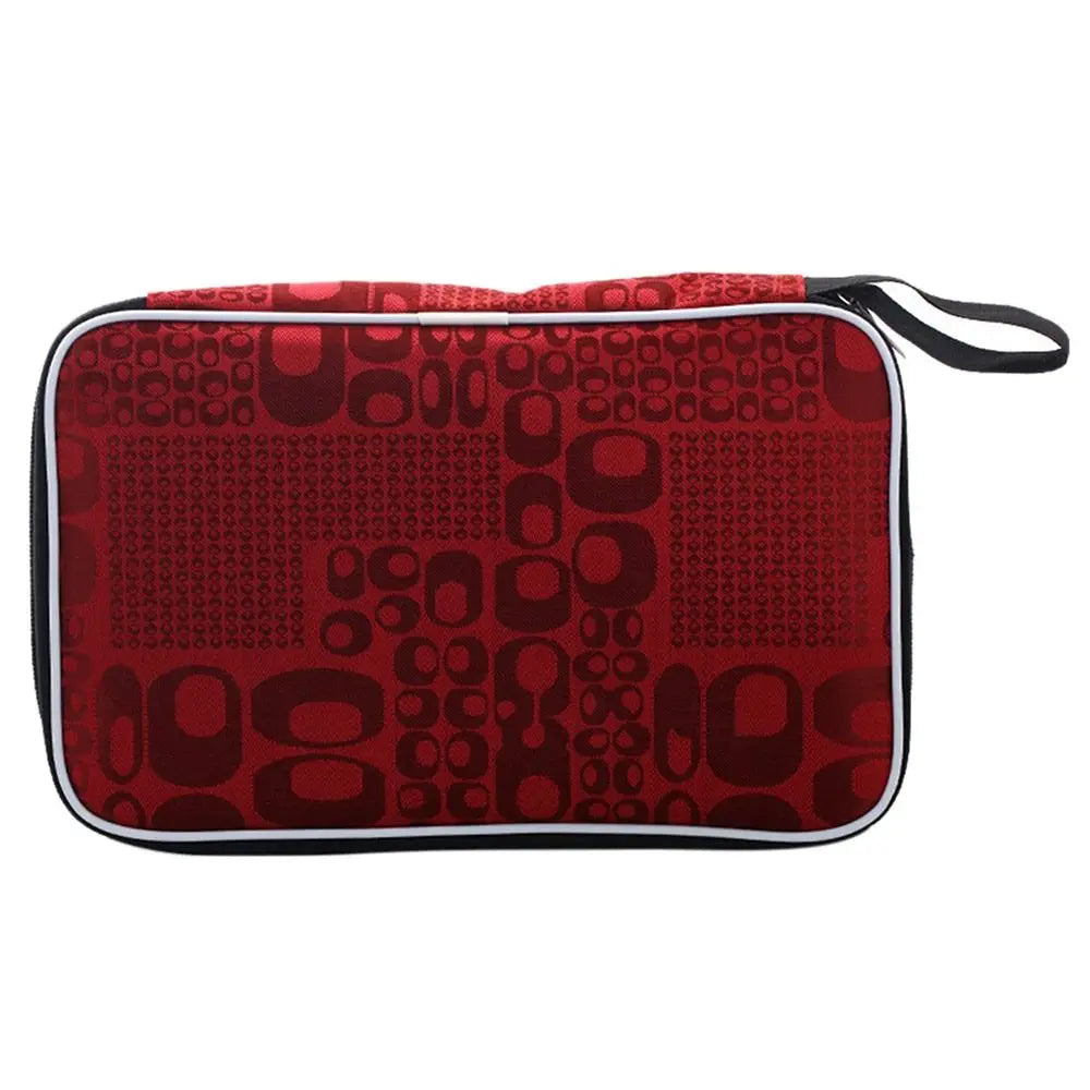 Table Tennis Racket Bag – Nylon Ping Pong Paddle Case with Belt Ping Pong Paddle Bag HIP 5