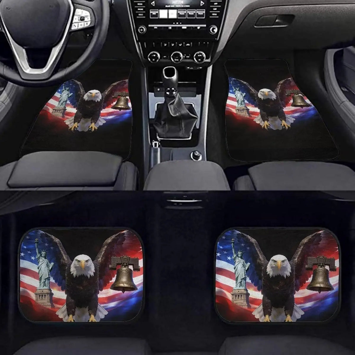 USA 250th Anniversary Patriotic Car Floor Mats – Set of 4 Car Floor Mats HIP