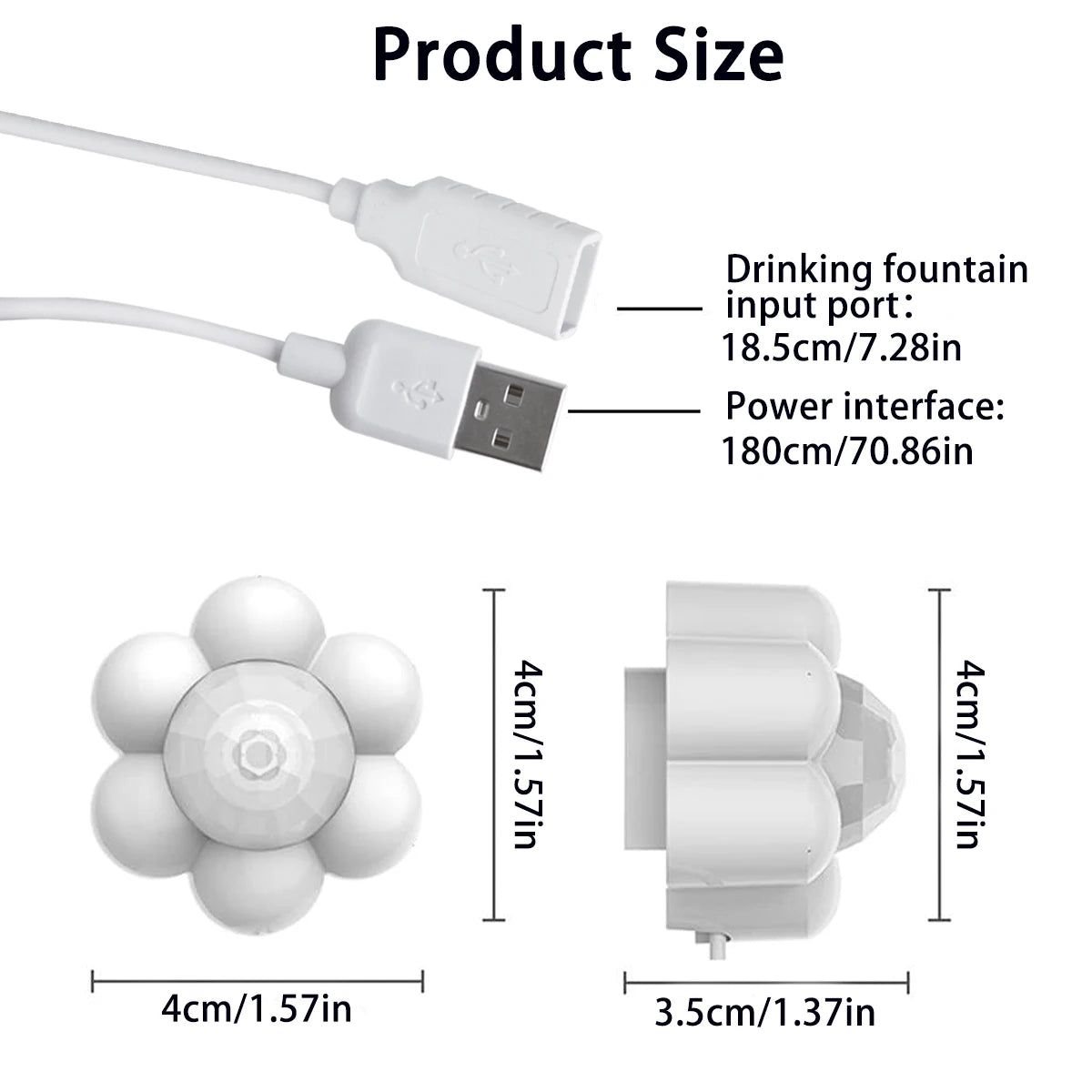 Cat Water Fountain Sensor, Automatic Start‑Stop Pet Water Dispenser Sensor, Smart Induction Replacement Parts for Dog & Cat HIP