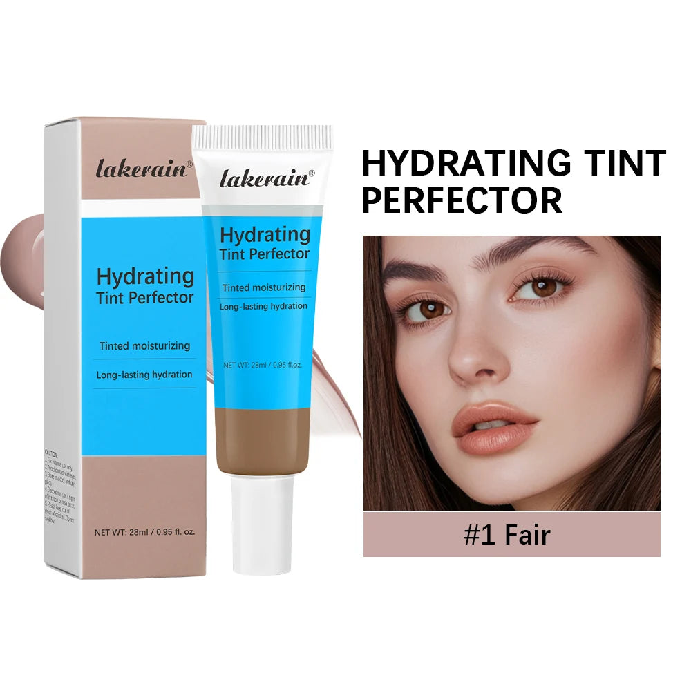 Skin Hydrating BB Cream Skin Tint Perfector Liquid Foundation Brightens Base Concealer Foundation Cosmetics HIP 1 Fair