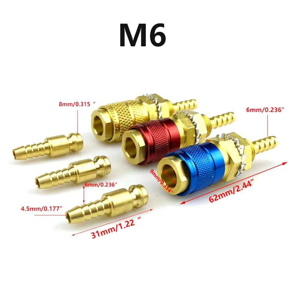 M6 M8 Water Cooled Adapter – Quick Fit Welding Connector Welding Adapter Fitting HIP