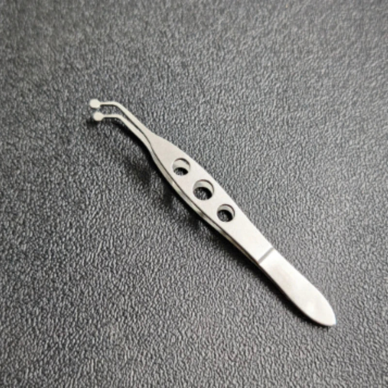 Stainless Steel/titanium Meibomian Massage Tweezer Clamp Gland Flap Eyelid Forceps Clip Ophthalmic Eye Tool Makeup Beauty HIP A