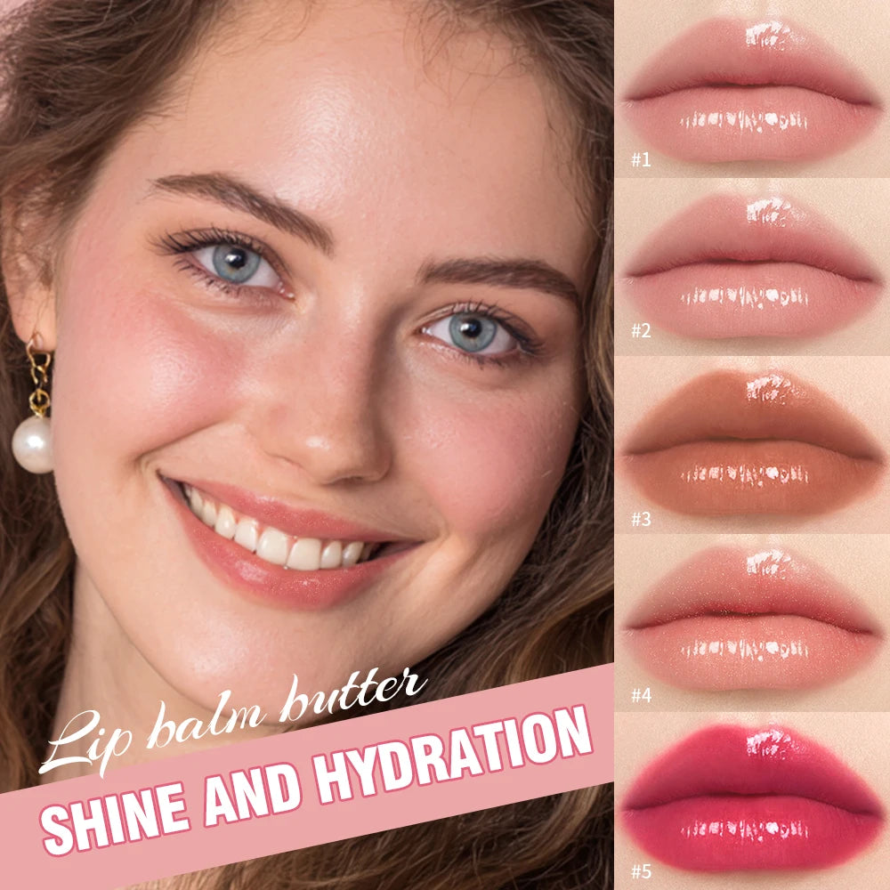 Summer Lip Balm Moisturizing Mirror Lip Gloss Lip Vanilla Mint Iced Coffee Cake Smell Lipstick Transparent Lip Oil Makeup HIP
