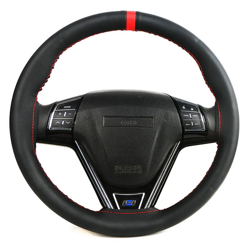 38cm Microfiber Leather Steering Wheel Cover – Non-Slip Lychee Steering Wheel Cover HIP