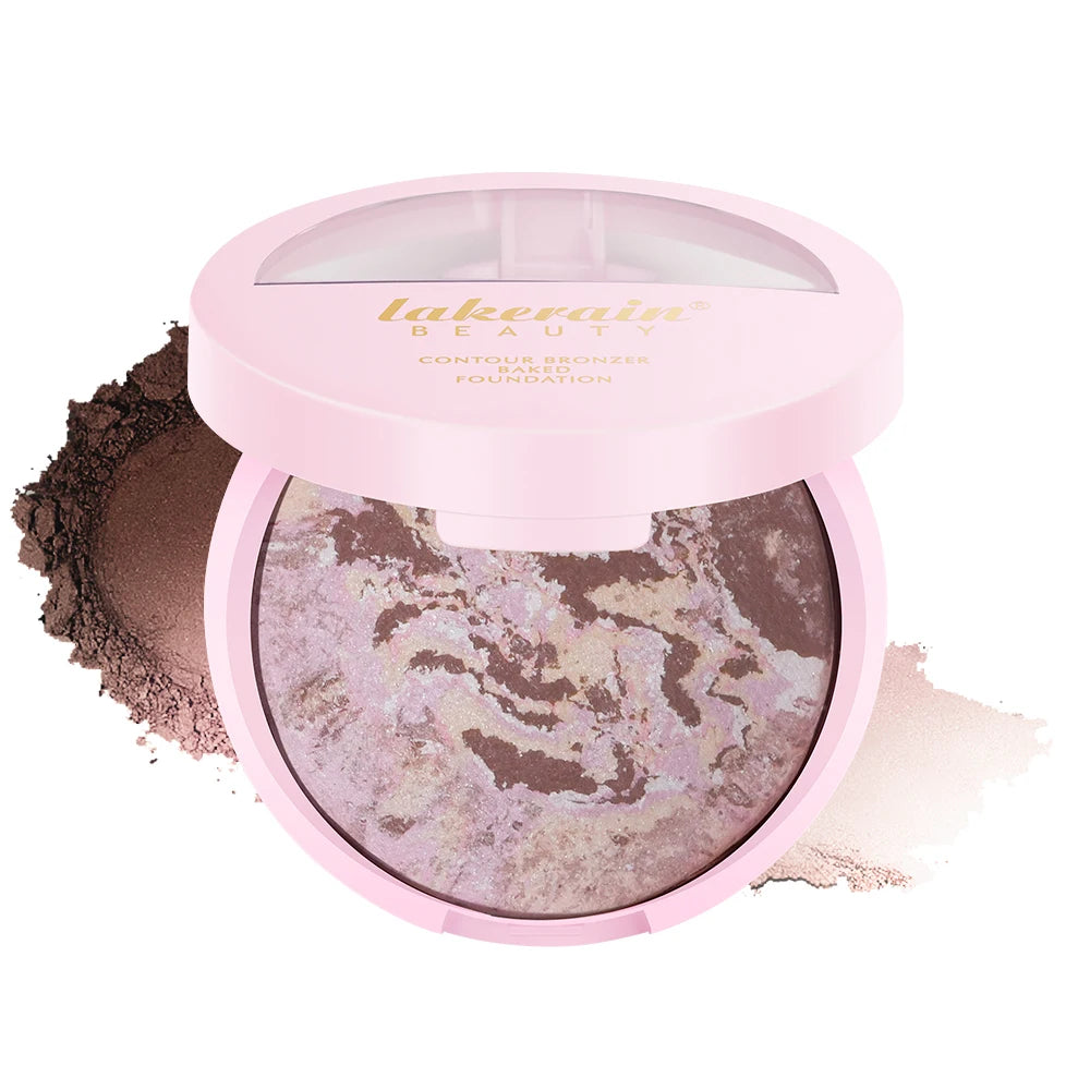 NEW YORK Baked Brighten Color Correcting Powder Foundation Fair Buildable Light to Medium Coverage Demi-Matte Natural Finish HIP color 2 bronzer