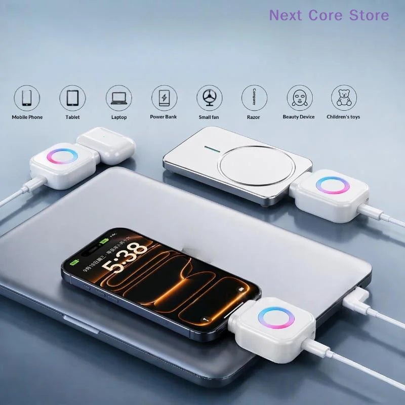 140W Smart Auto-Stop USB-C Fast Charging Adapter | Power Cut-Off Smart Charging Adapter HIP