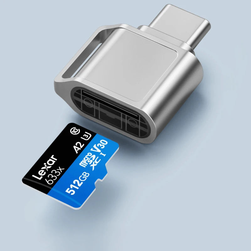 USB-C to Micro SD TF Card Reader Adapter | Plug & Play Memory Card Reader HIP