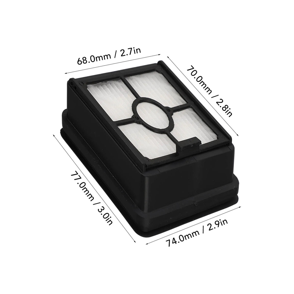 2pcs Vacuum Cleaner Filter ABS Reusable Washable Particulate Air Filter Replacement Part for Midea X8 X9 X9 Pro Floor Cleaner HIP