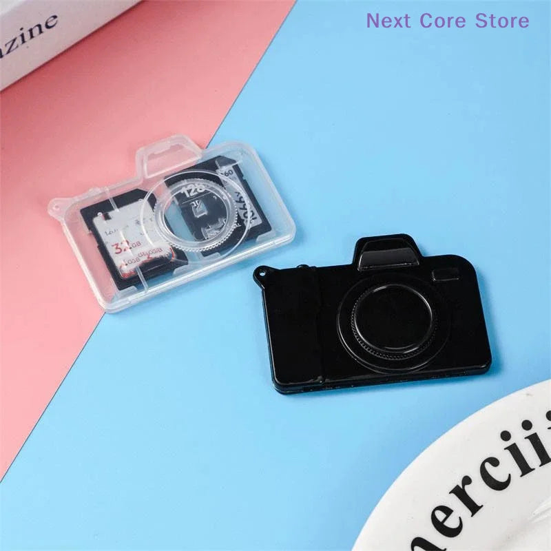 Camera-Shaped Memory Card Case – Compact Card Organizer Memory Card Case HIP