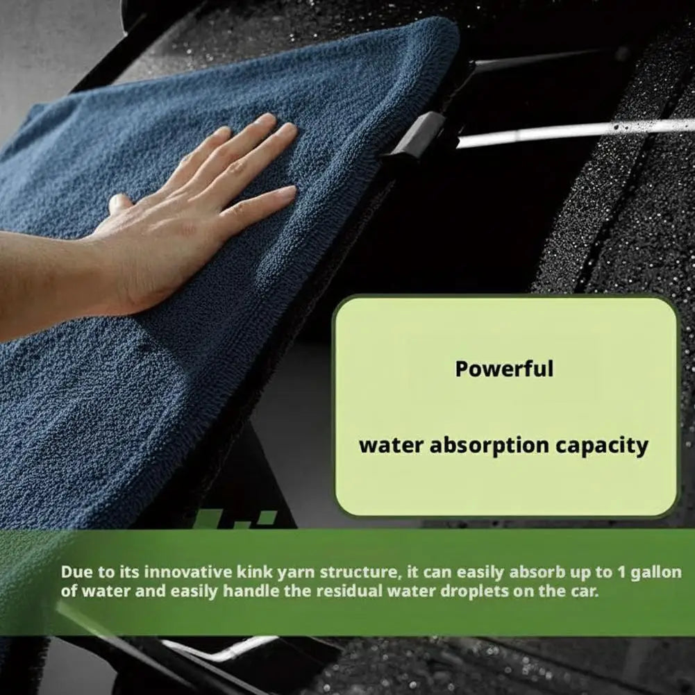 Professional Microfiber Car Cleaning Towel Super Absorbent Thickened Wash Cloth Double-Sided Lint-Free Towel For Car Detailing HIP