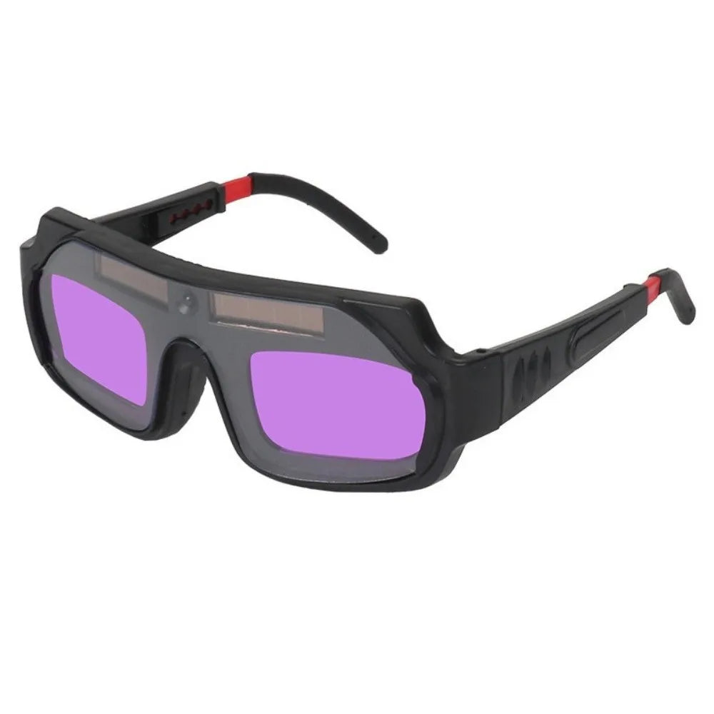 Auto-Darkening Welding Goggles | Solar Anti-Glare Lens Welding Safety Goggles HIP Purple