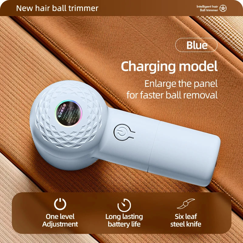 Rechargeable Electric Lint Remover & Fabric Shaver | Portable Electric Fabric Shaver HIP Blue