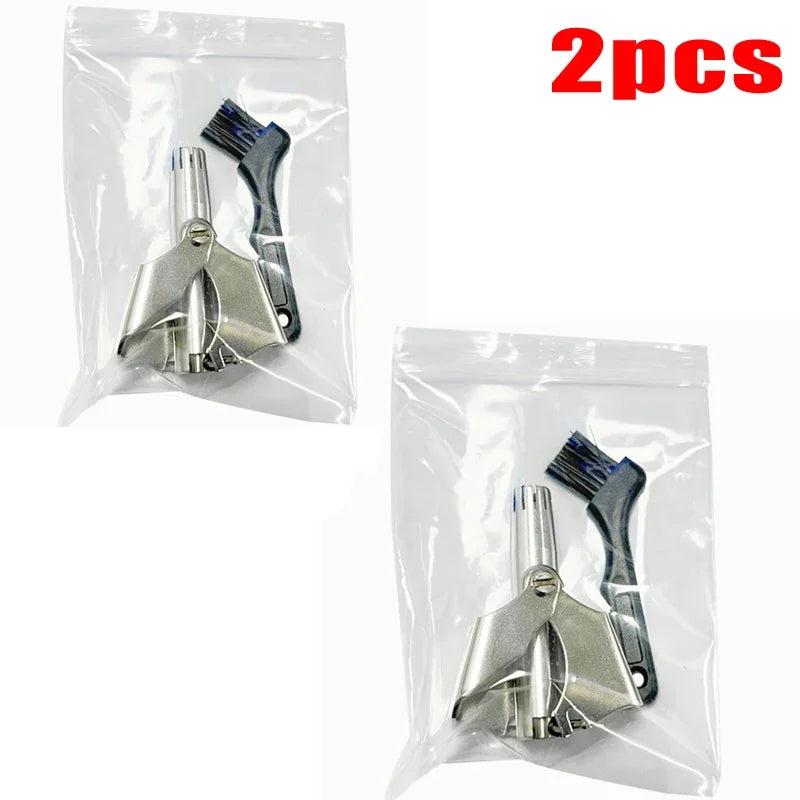 Manual Ear & Nose Hair Trimmer – Waterproof & Painless Nose & Ear Trimmer HIP C573-silver 2pcs