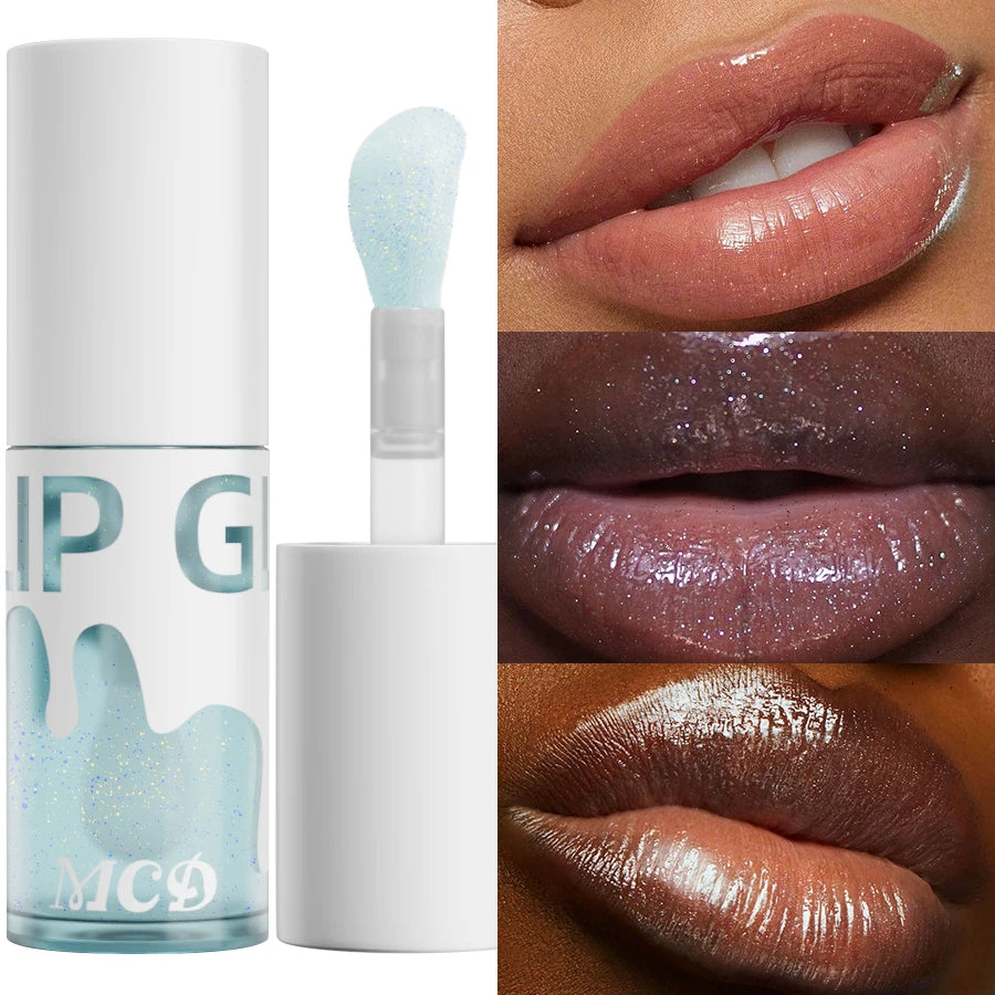 Glitter shimmer Sexy Lip Oil Hydrating Plumping Lip Coat For Lipstick Lipgloss Tinted Lip Plumper Serum Lips Glow Oil Treatment HIP
