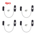 Child Safety Window & Drawer Lock – Aluminium Alloy | 2 Colors Baby Safety Lock HIP C83-Black 4pcs