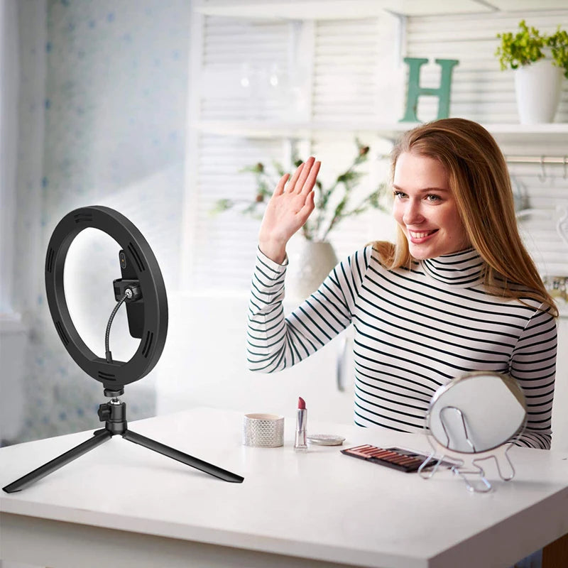 LED Selfie Ring Light 26/33cm with Tripod & Remote | HIP LED Ring Light HIP