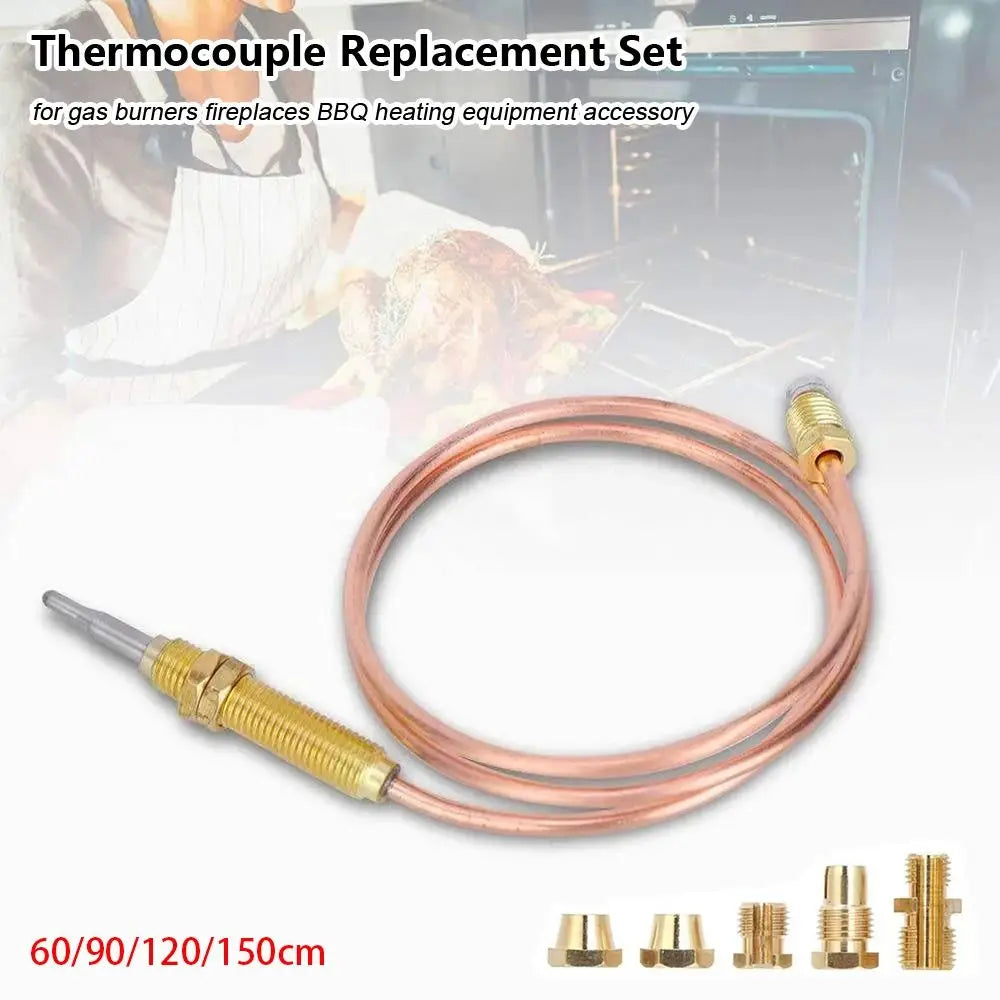 M6 Thermocouple Replacement Set – Gas Stove Probe 60–150cm Thermocouple Probe Set HIP