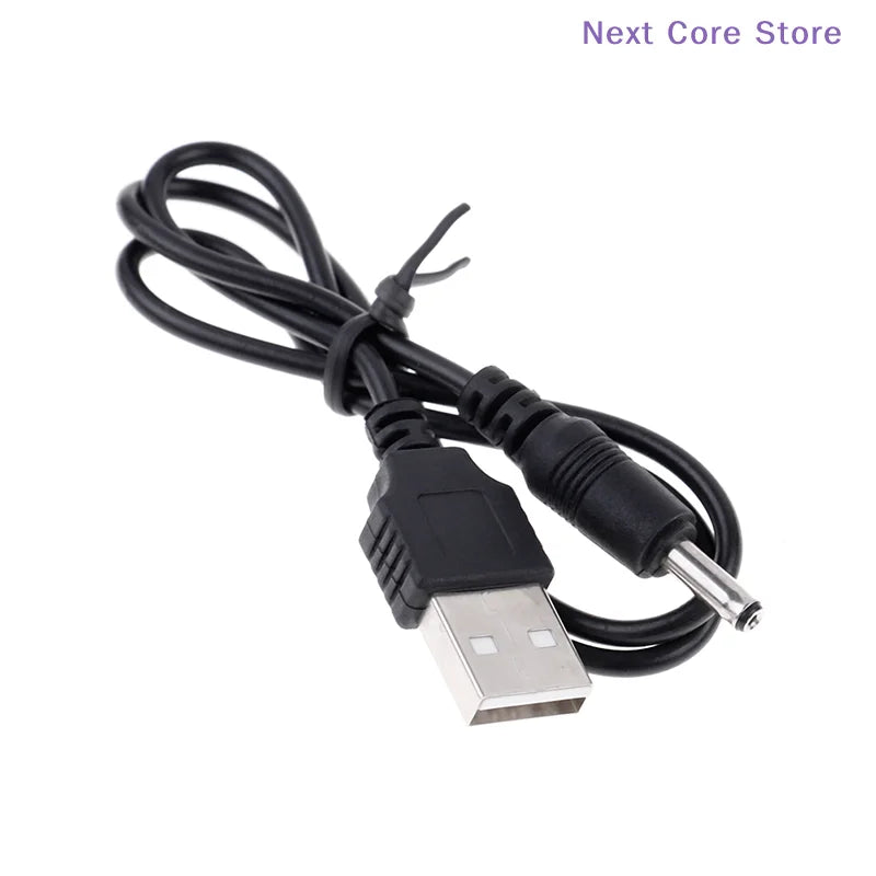 USB Male to 3.5mm DC Charging Cable 60cm – Black USB Charging Cable HIP