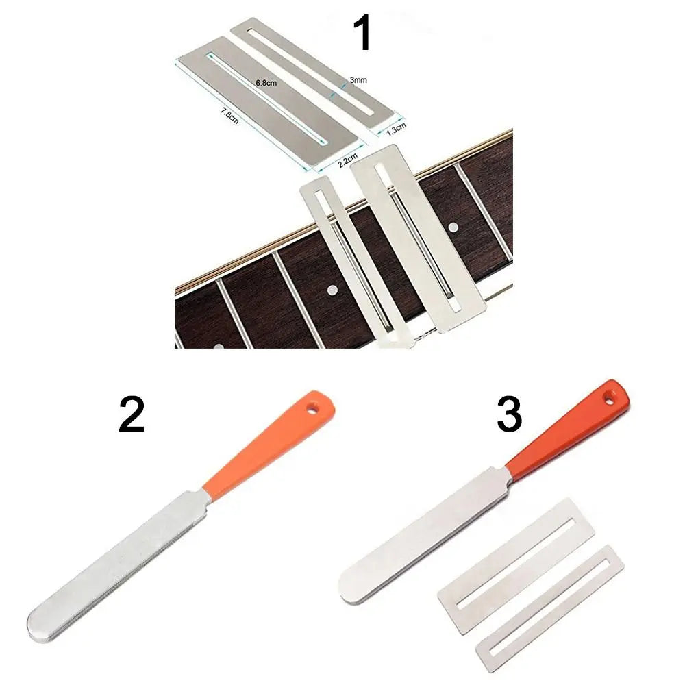 Guitar Fret File & Fingerboard Protection Gasket Kit Guitar Repair Tool HIP