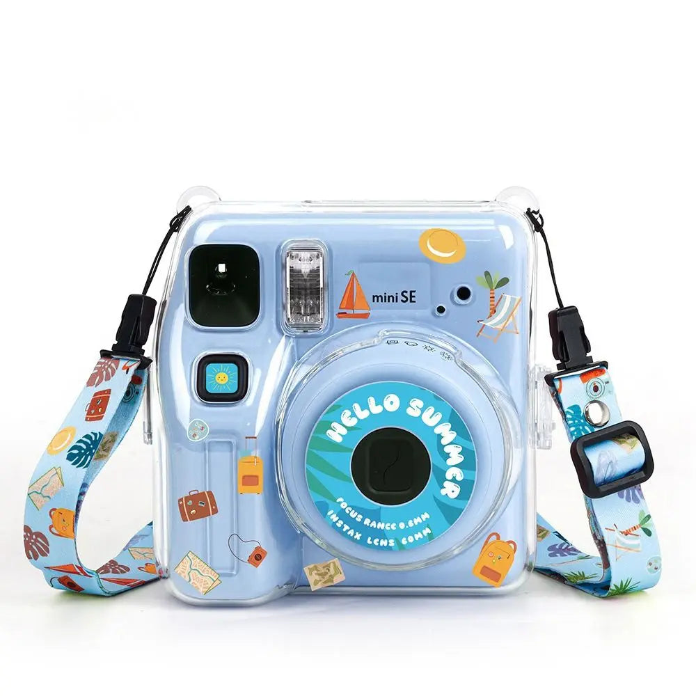 3-in-1 Clear Case & Strap for Fujifilm Instax Mini SE Camera Protective Case HIP