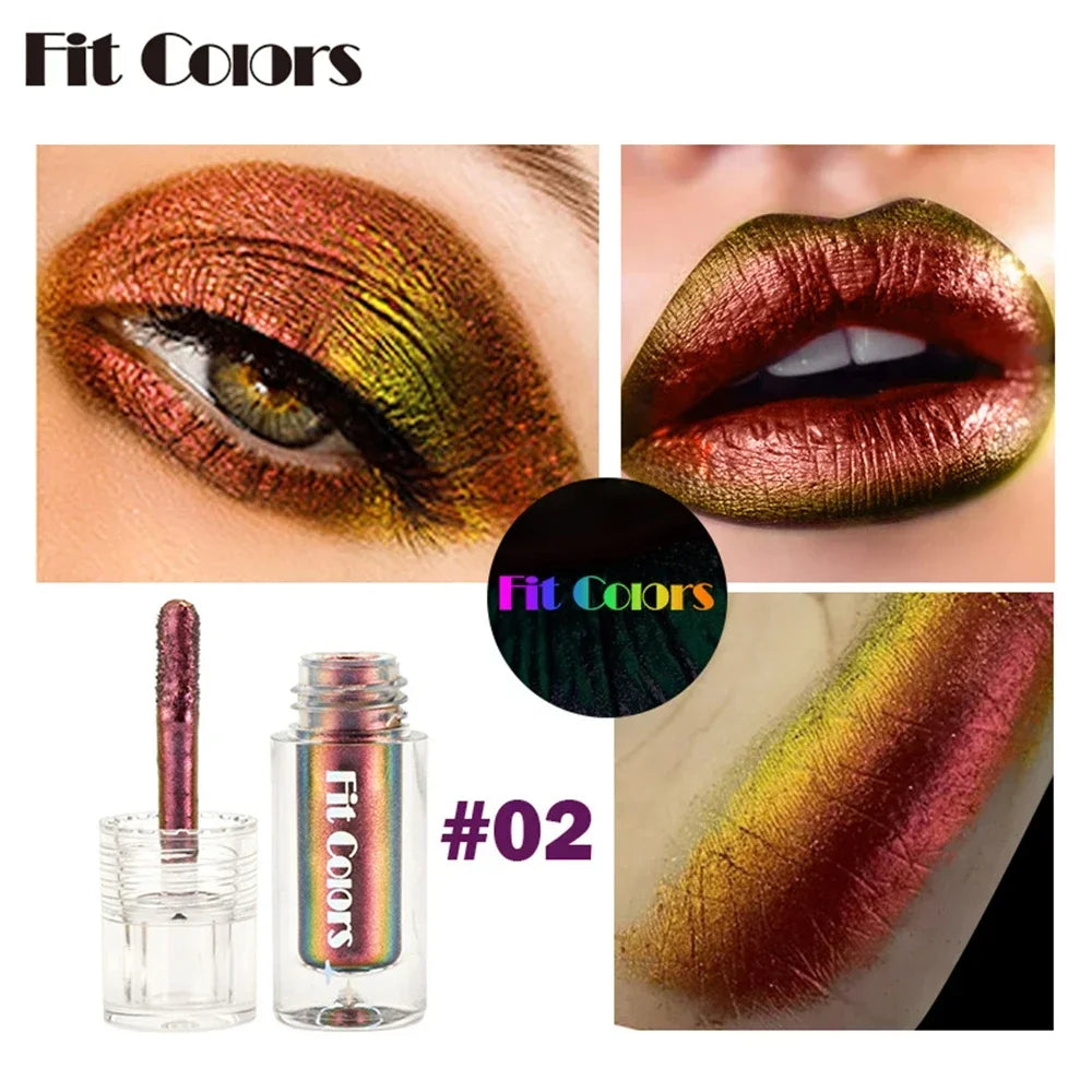 Multi-Chrome Shifting Pigments Chameleon Liquid Eyeshadow Long Lasting Multichrome Duochrome Eyeshadow Pigments Liquid Eyeshadow HIP 02 Liquid