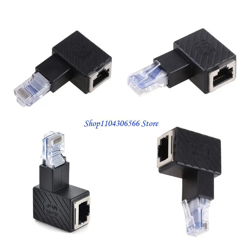 RJ45 90° Elbow Ethernet Adapter – Male to Female Cat5/6 Ethernet Adapter HIP