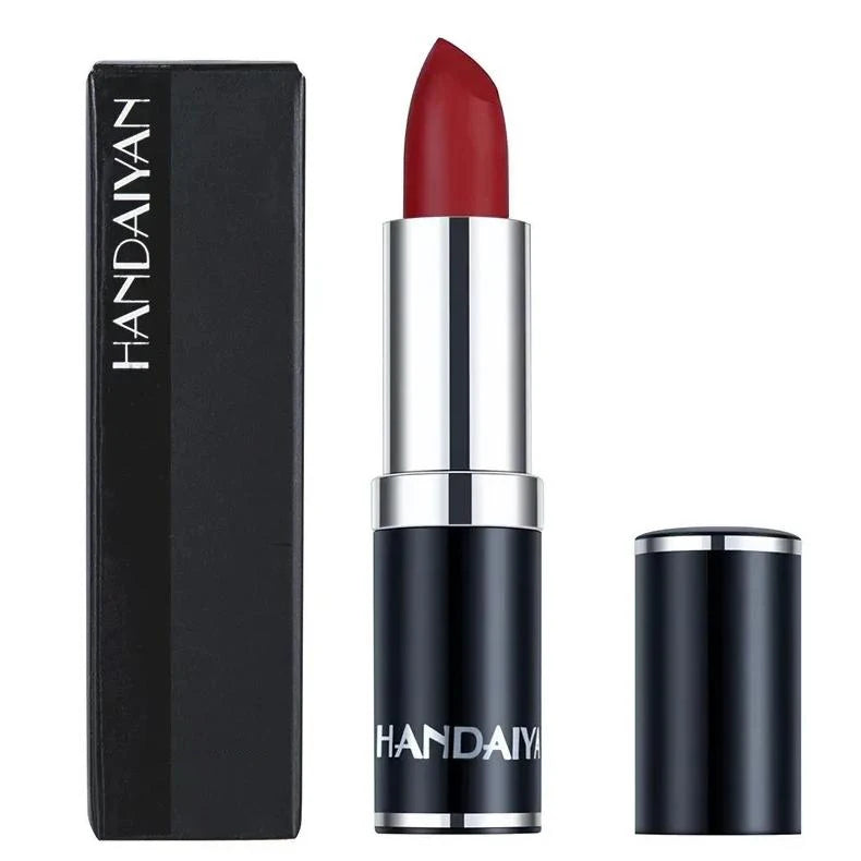 1PC Nude Waterproof Lipstick Matte Pumpkin Color Lipstick Vitamin E Moisturizing Water-Resistant Profissional Lipstick HIP