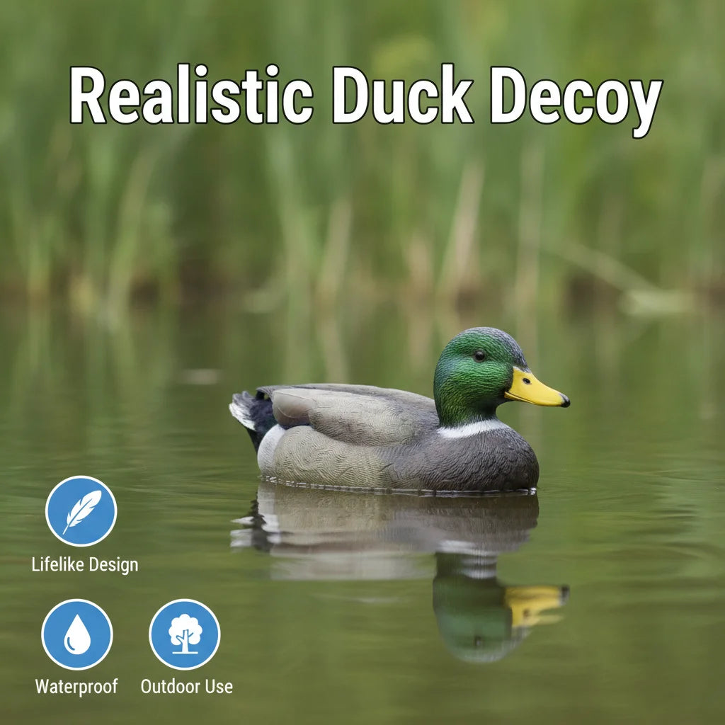 Floating Duck Decoy Simulation Hunting Duck Garden Pool Yard Lake Decoration 26x11Cm Home Garden Lawn Ornaments Pool Pond Decor HIP