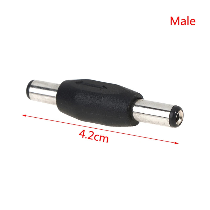 DC 5.5×2.1mm Male-to-Male Female-to-Female Barrel Connector DC Power Connector HIP Male