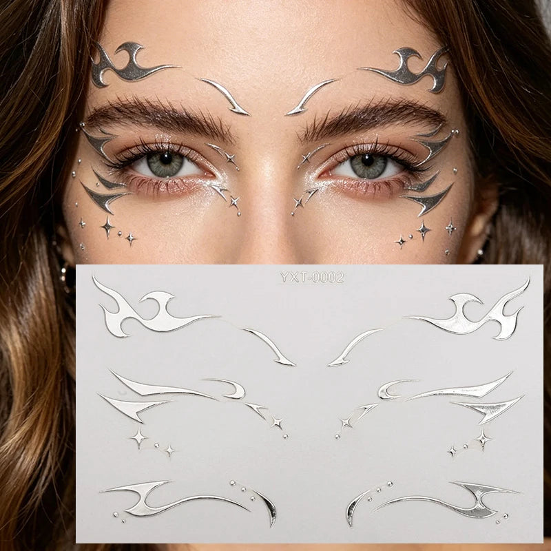 Holographic Laser Eye Makeup Stickers – Face Art Decals