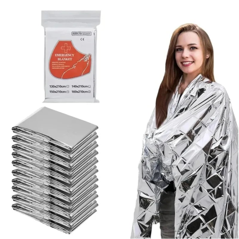 Emergency Thermal Mylar Survival Blanket – Waterproof & Windproof Survival Blanket HIP