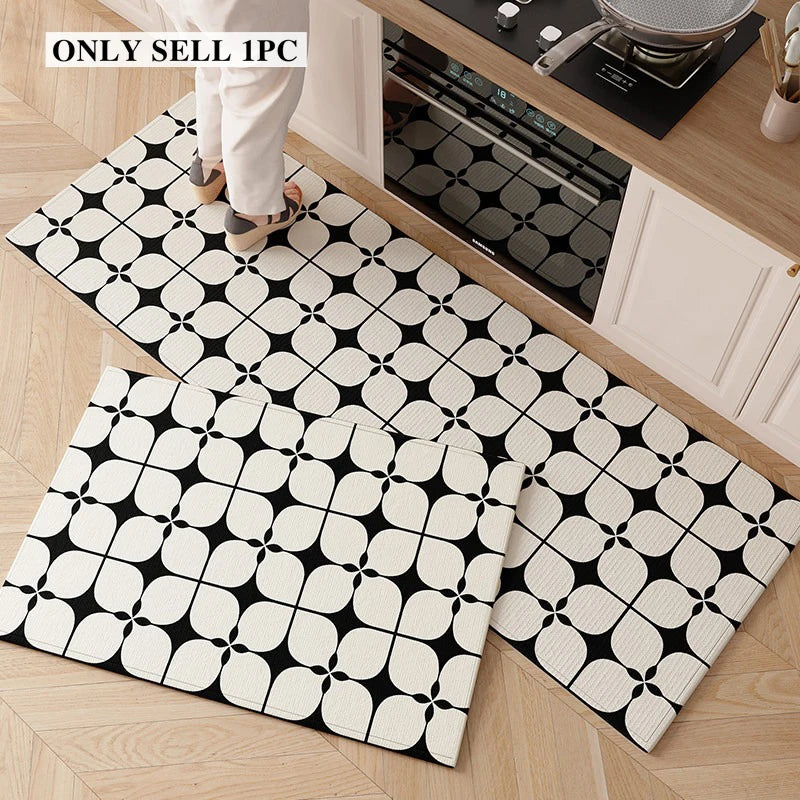 Nordic Kitchen Rug – Anti-Fouling Wear-Resistant Long Floor Mat Kitchen Floor Rug HIP GU6124-QD 1pc(50x80cm 50x120cm