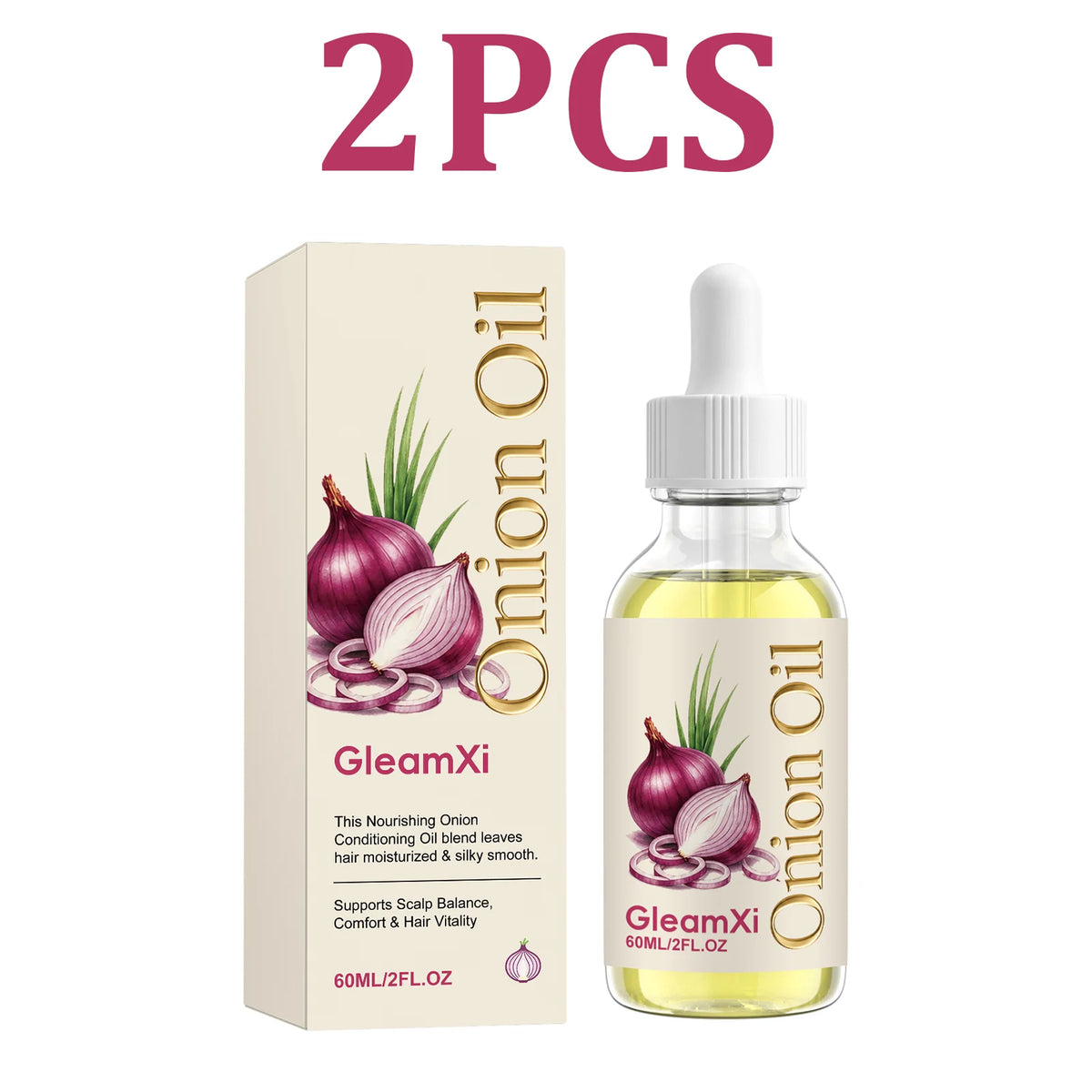Arginine Hair Oil Serum – Frizz Control, Moisture & Shine Hair Oil Serum HIP 2PCS