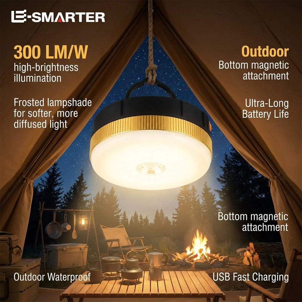 ESMARTER Rechargeable LED Camping Lantern – Magnetic & Waterproof Camping Lantern HIP