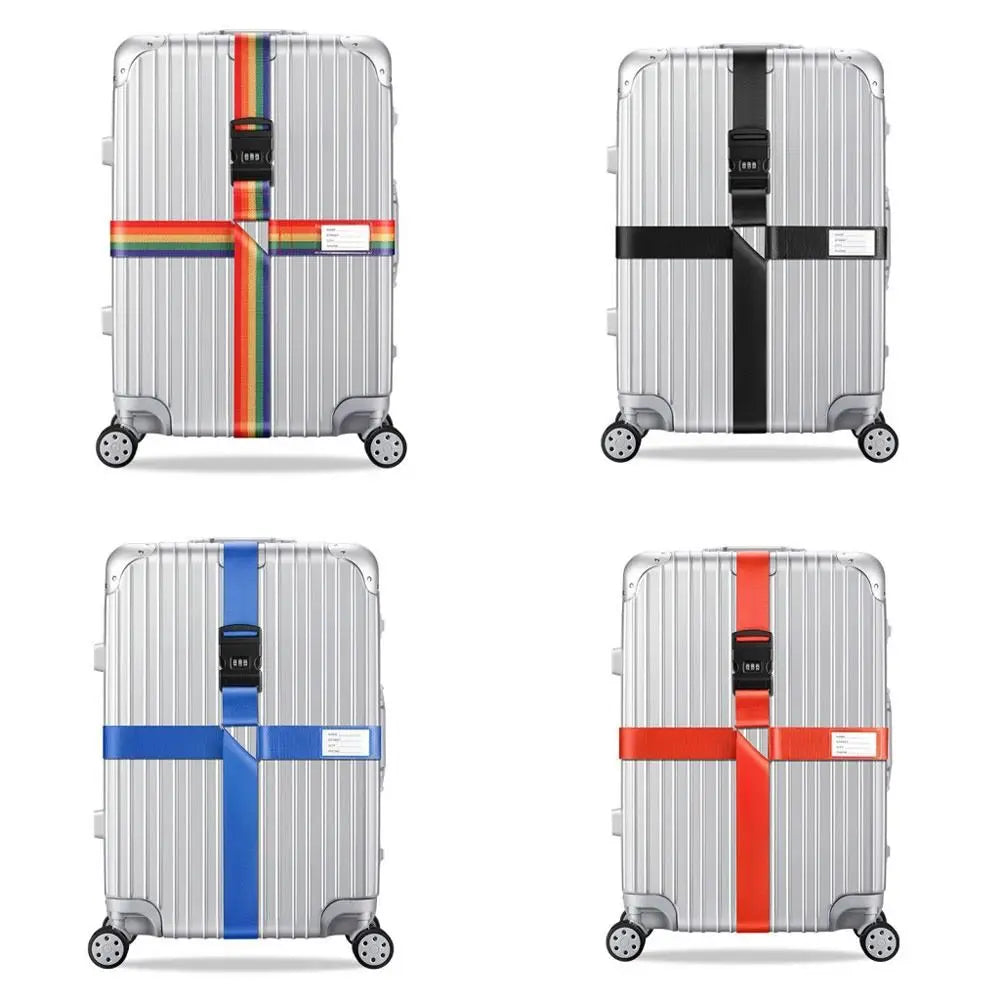 Adjustable Luggage Strap with Password Lock – Anti-Theft Luggage Security Strap HIP