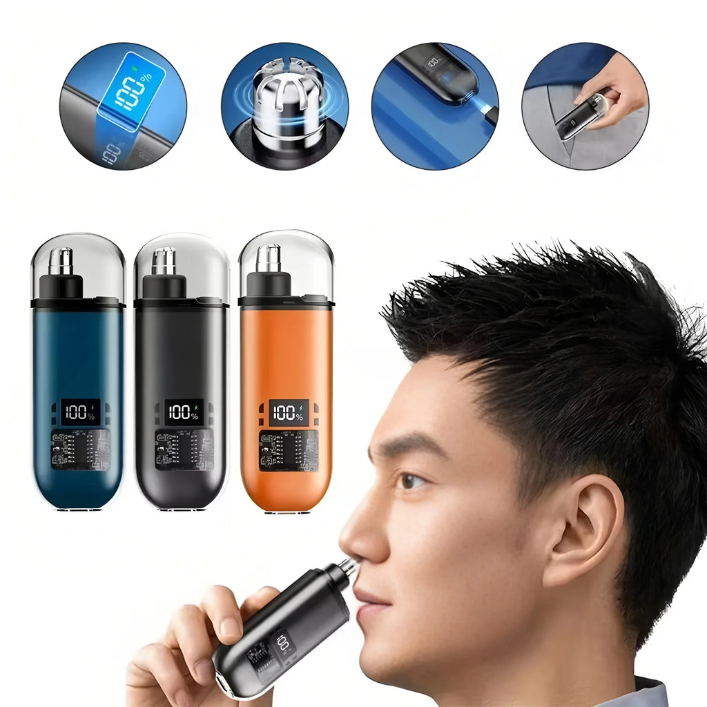 2-in-1 Rechargeable Electric Nose & Ear Hair Trimmer – Unisex Nose & Ear Trimmer HIP