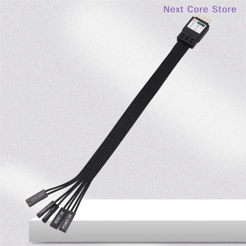 9-Pin Motherboard Front Panel Extension Cable 20/30/50cm Motherboard Extension Cable HIP