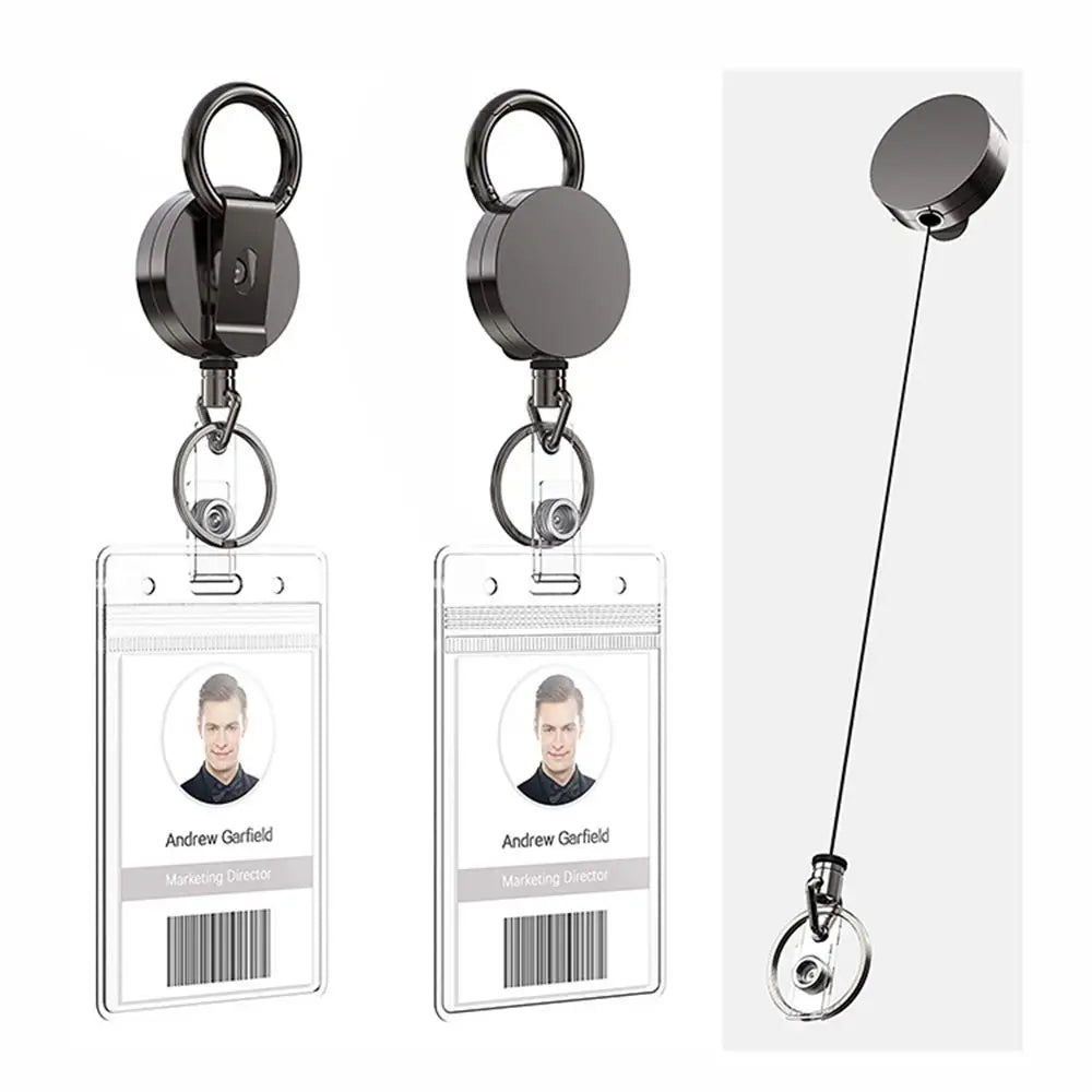 Retractable Badge Reel Clip – ID Card & Key Holder Badge Reel Clip HIP