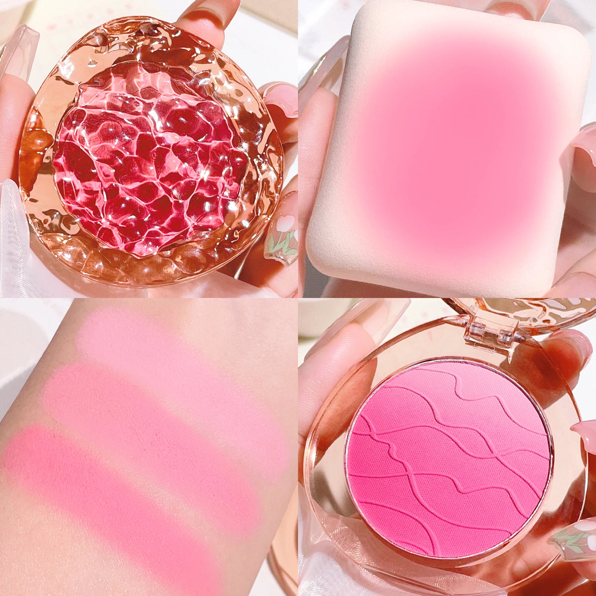 HISYI Gradient Matte Blush – Natural Daily Nude Makeup Powder Blush HIP hisyi1911-03