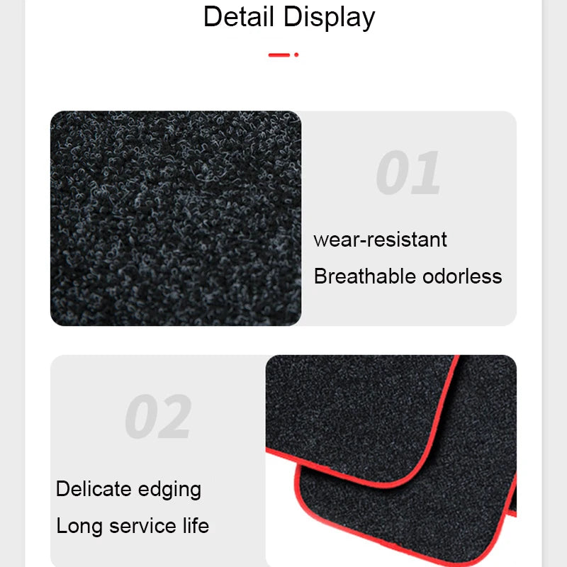 Universal PVC Flocking Car Floor Mats – Non-Slip Waterproof Car Floor Mats HIP