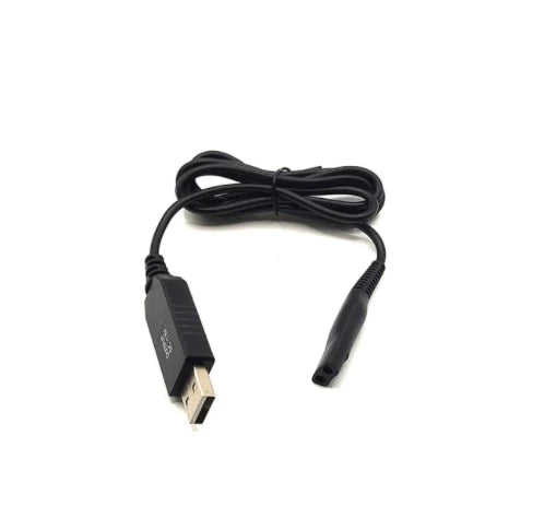 USB Charging Cable for Braun Electric Shavers 1–9 Series 12V Shaver Charging Cable HIP black